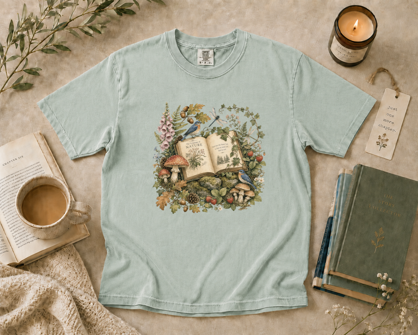 Woodland Book Lover T-Shirt