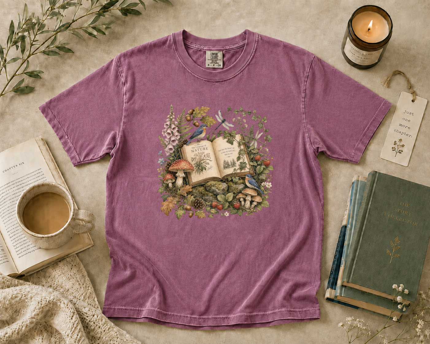 Woodland Book Lover T-Shirt