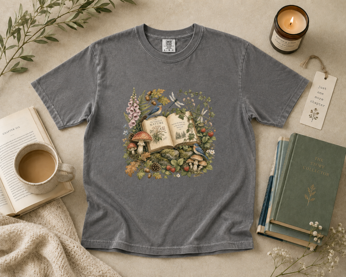 Woodland Book Lover T-Shirt