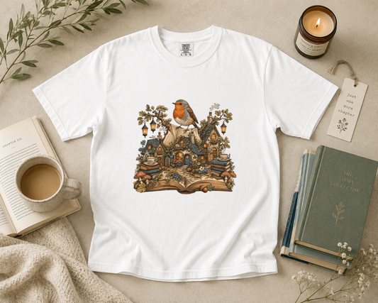 European Robin Storybook Village T-Shirt