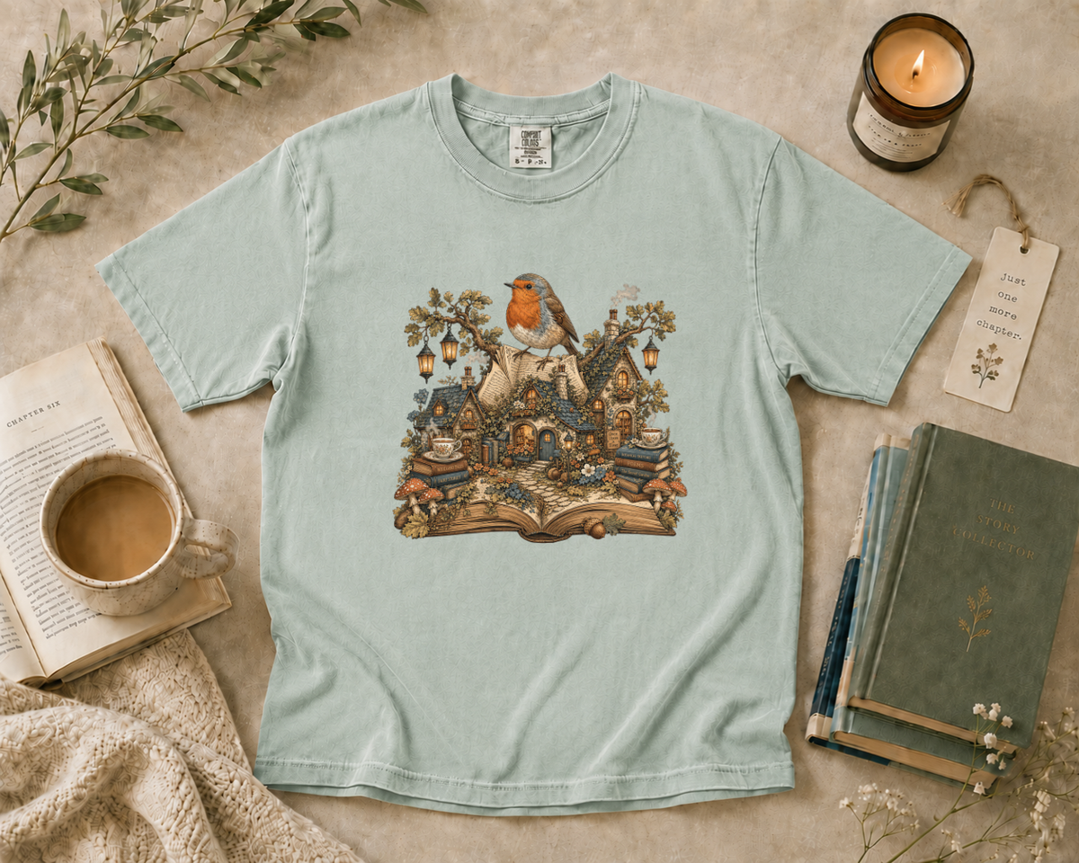European Robin Storybook Village T-Shirt