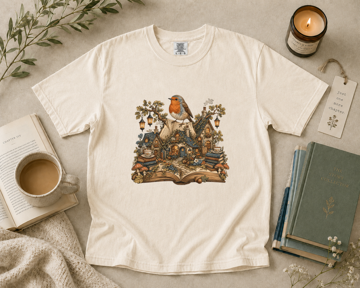 European Robin Storybook Village T-Shirt