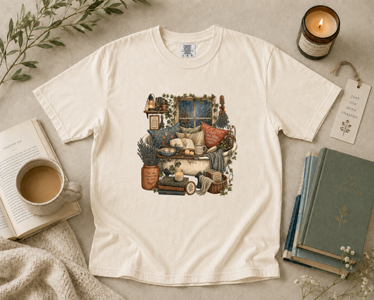 Bathtub Reading Retreat T-Shirt