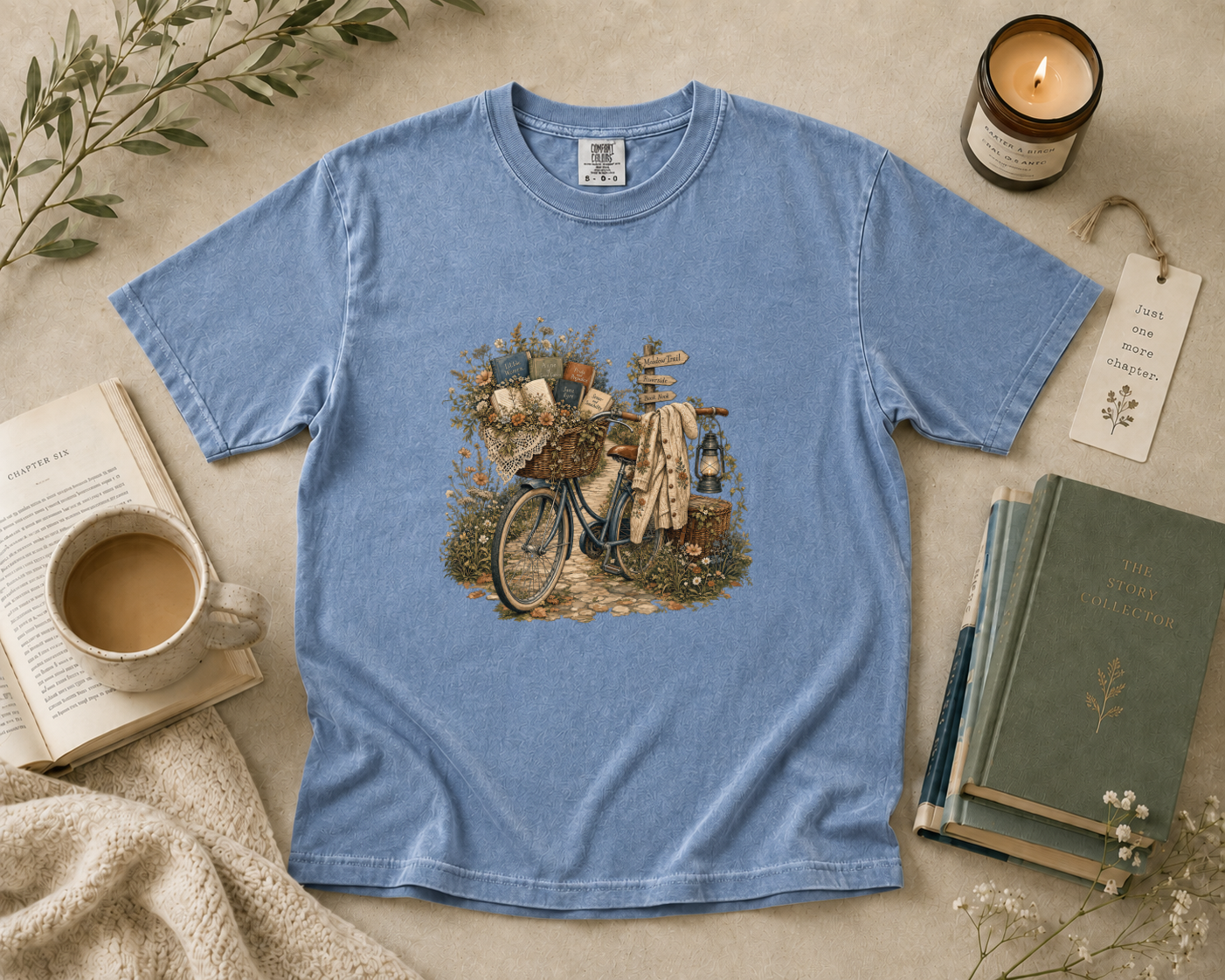 Vintage Bicycle with Books T-Shirt