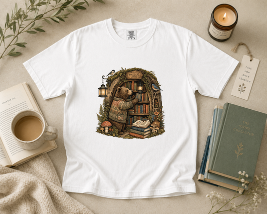 Woodland Bear Library T-Shirt