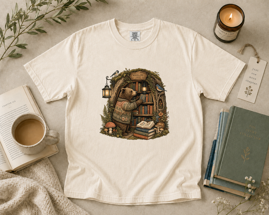 Woodland Bear Library T-Shirt