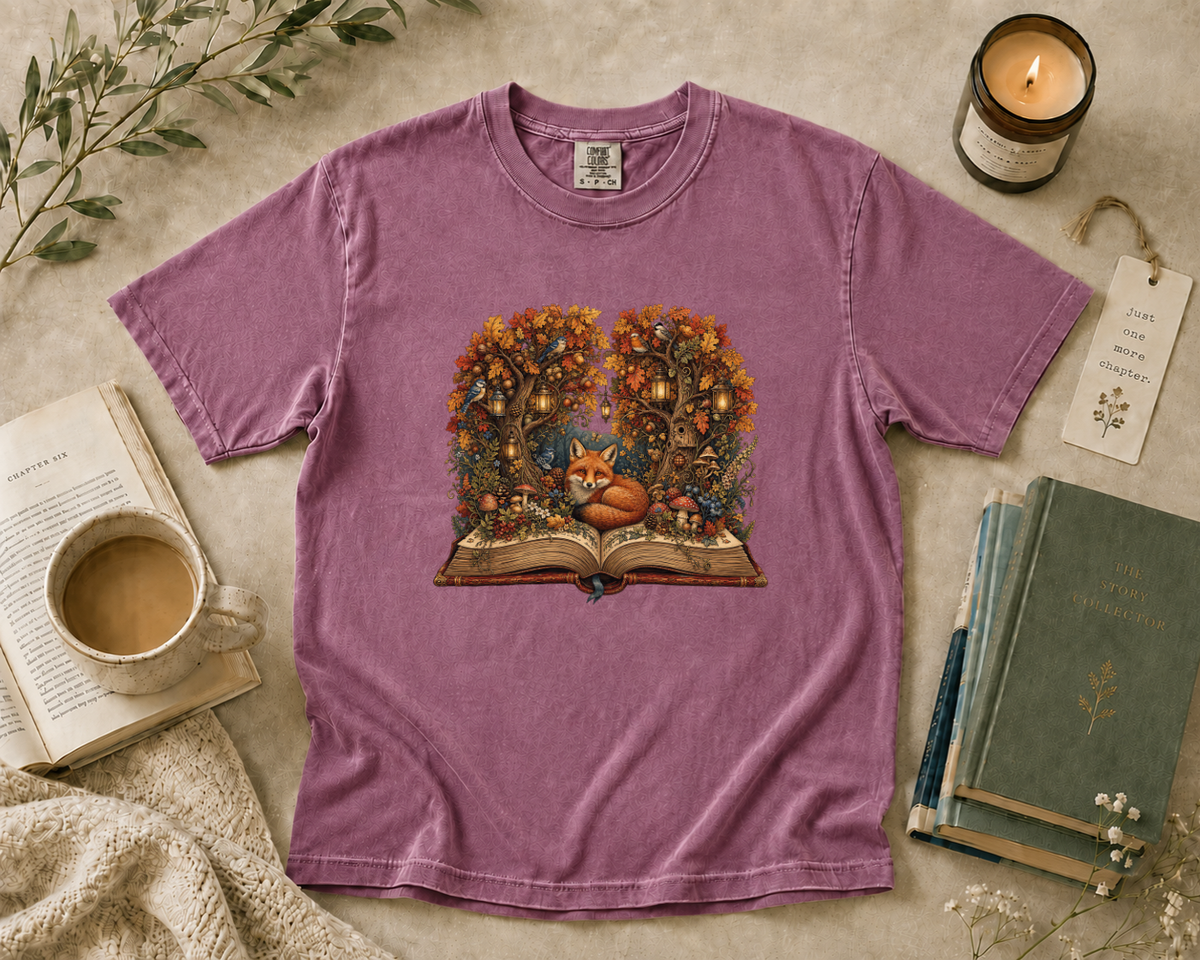 Woodland Fox Reading T-Shirt