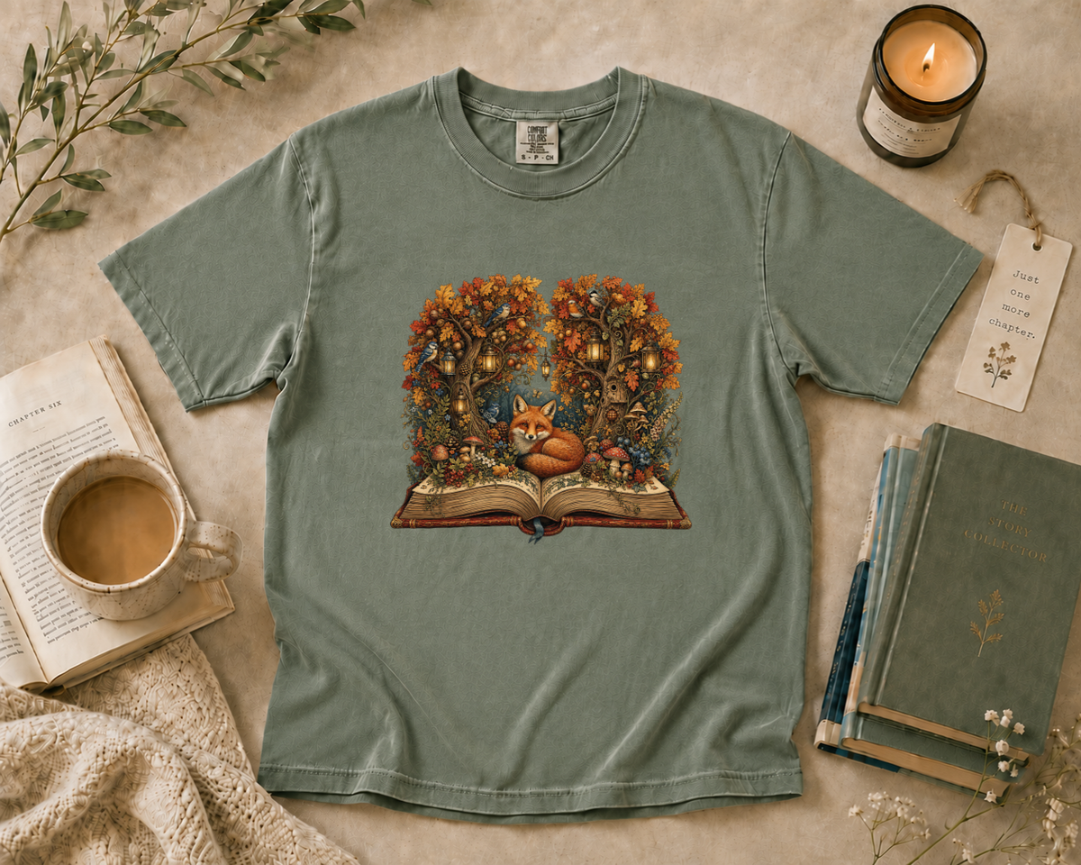Woodland Fox Reading T-Shirt