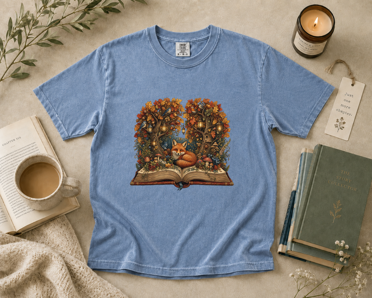 Woodland Fox Reading T-Shirt