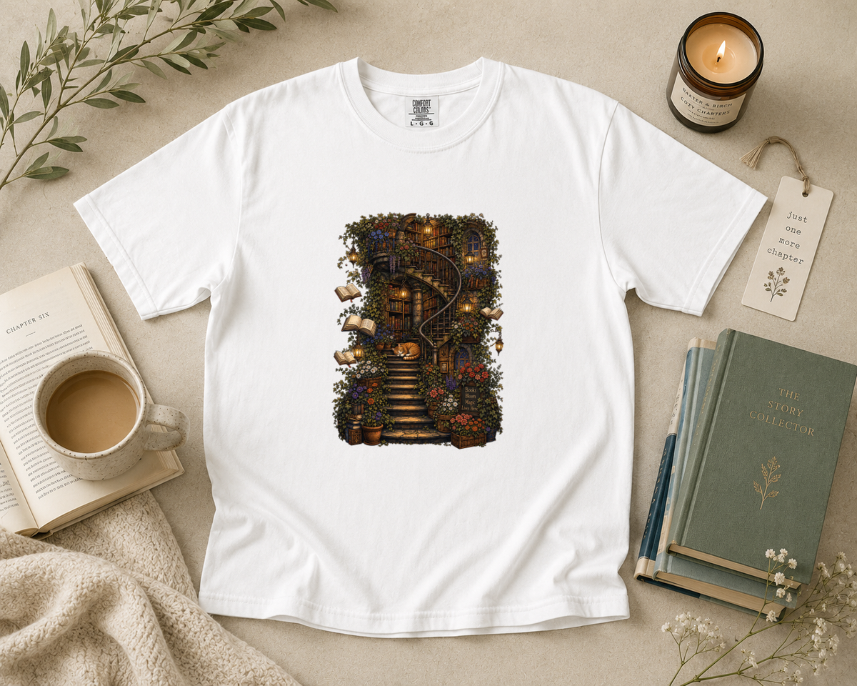 Spiral Library Staircase T-Shirt