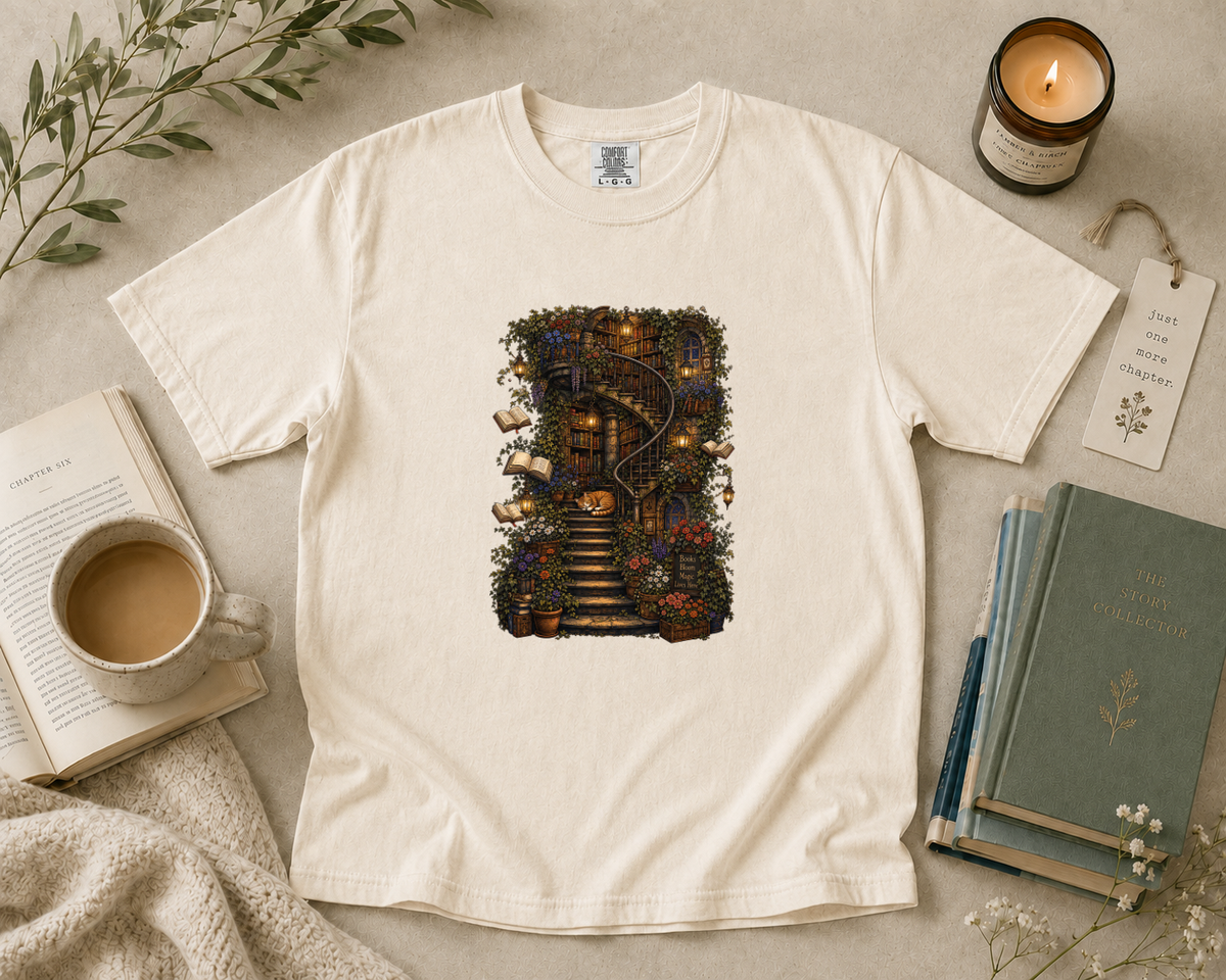 Spiral Library Staircase T-Shirt