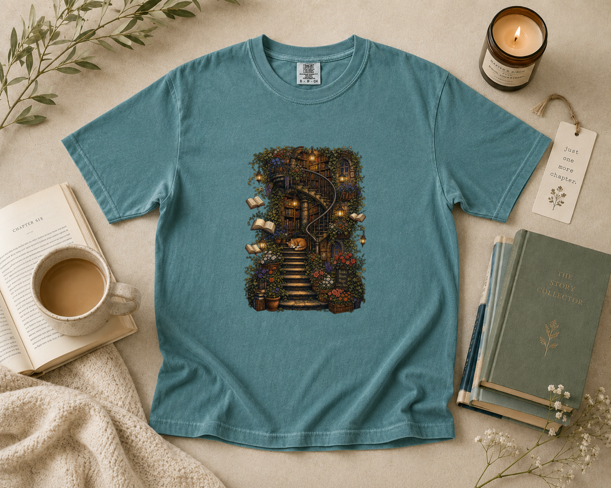 Spiral Library Staircase T-Shirt