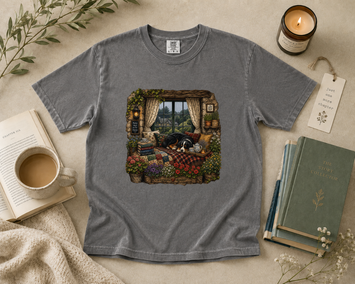 Rainy Window Reading Nook T-Shirt