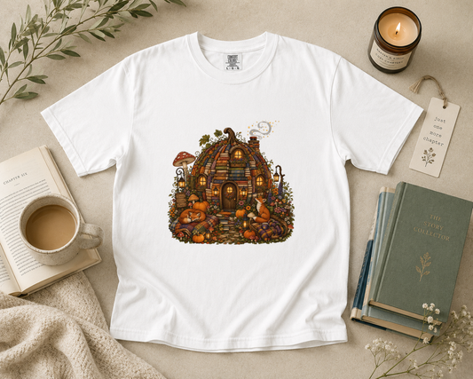 Pumpkin Book Cottage T-Shirt