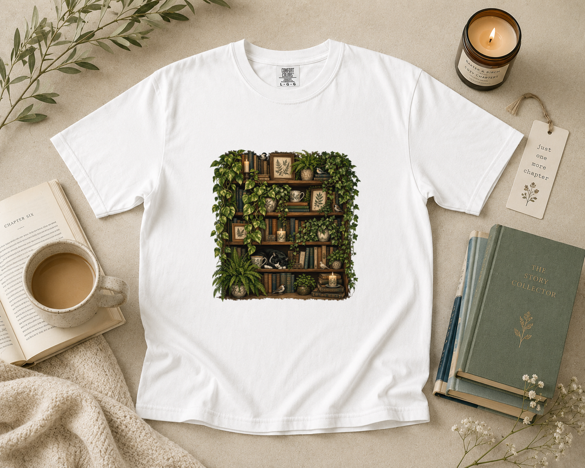 Botanical Bookshelf T-Shirt
