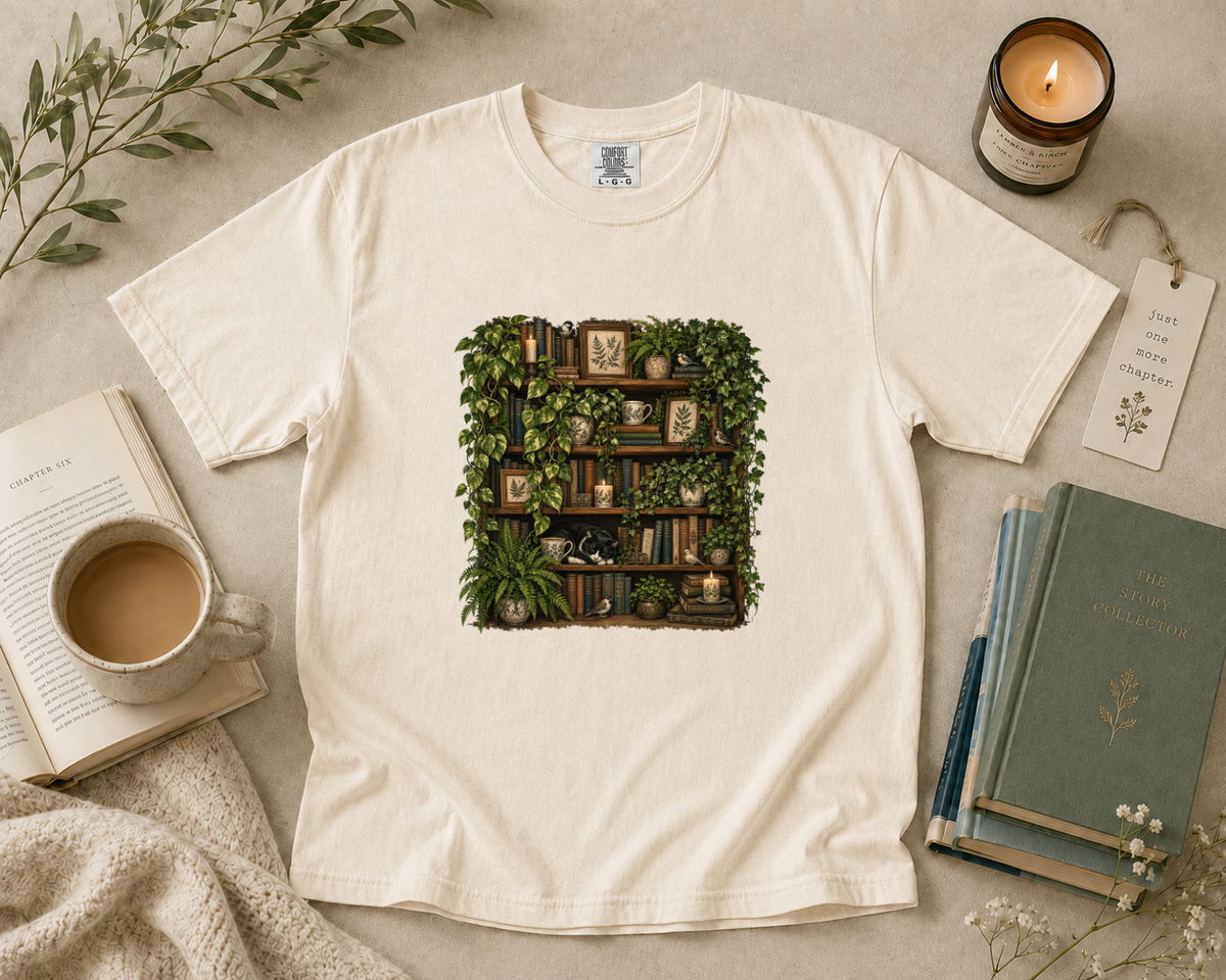 Botanical Bookshelf T-Shirt