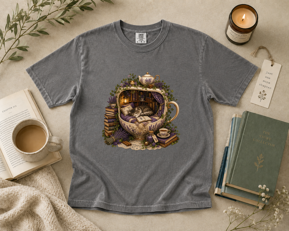 Tea Cup Reading Nook T-Shirt