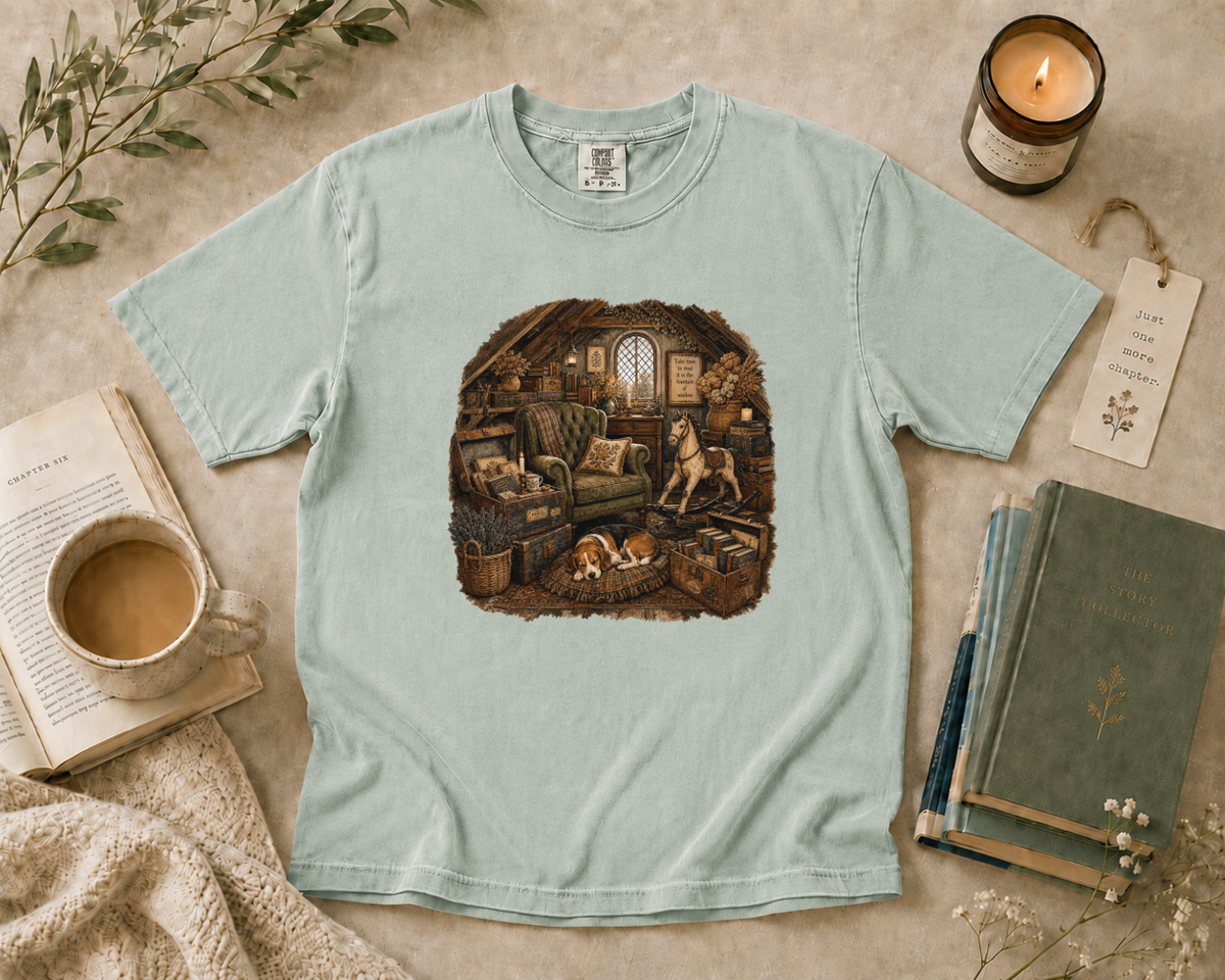 Cozy Attic Library T-Shirt