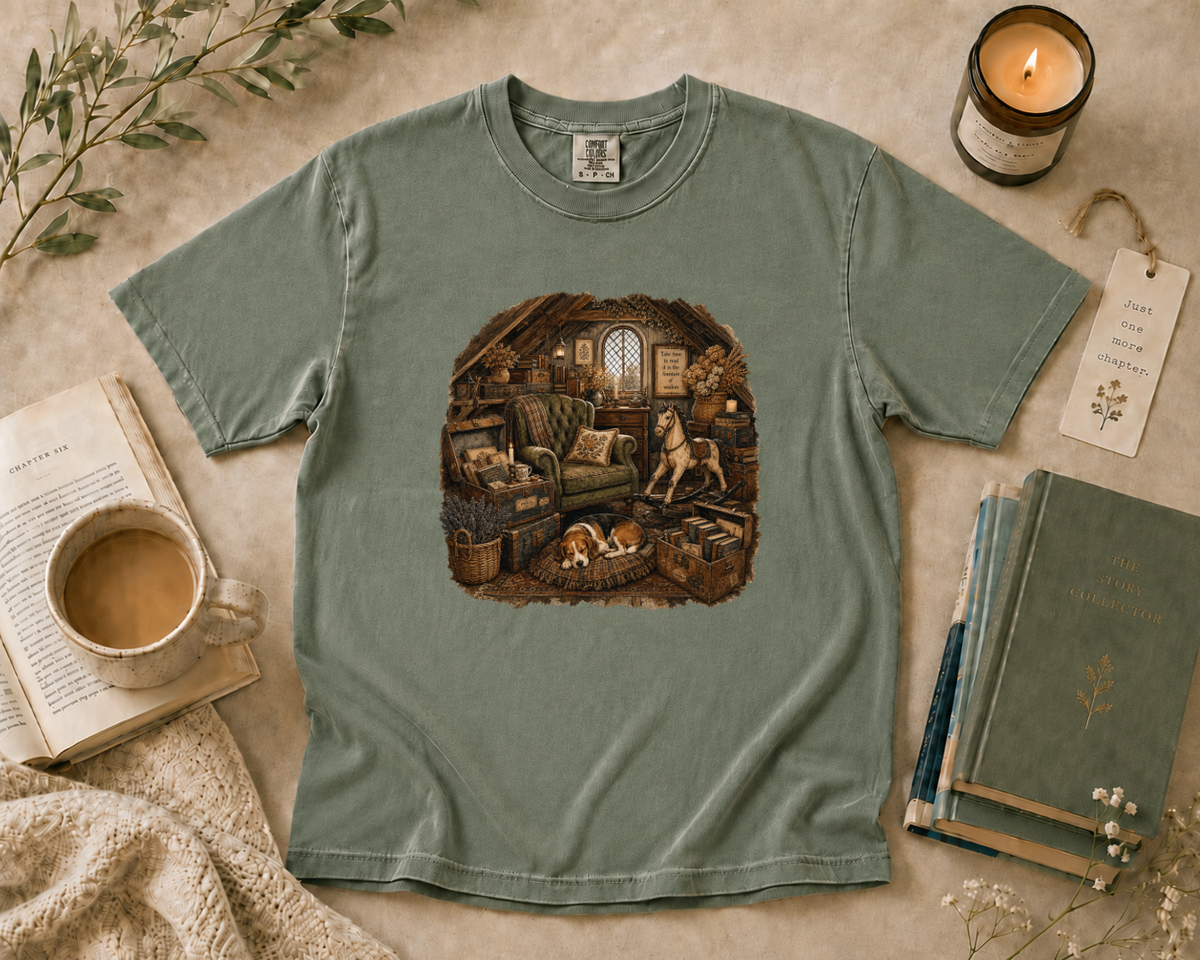 Cozy Attic Library T-Shirt