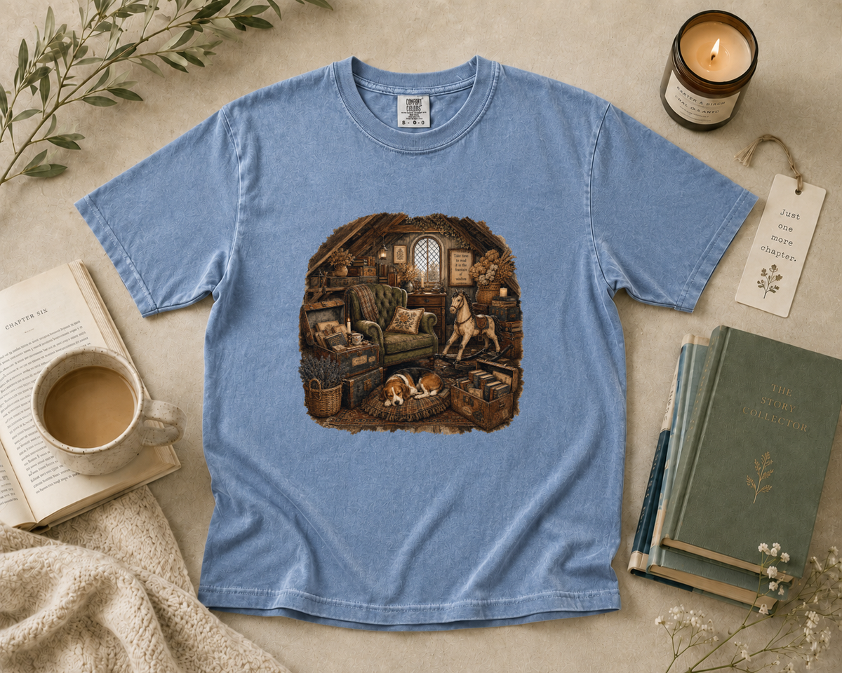 Cozy Attic Library T-Shirt