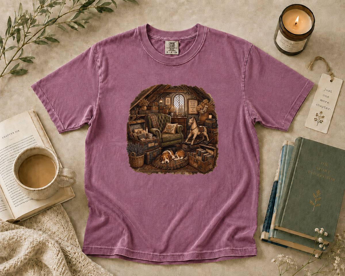 Cozy Attic Library T-Shirt