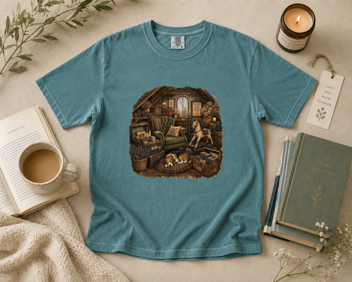 Cozy Attic Library T-Shirt
