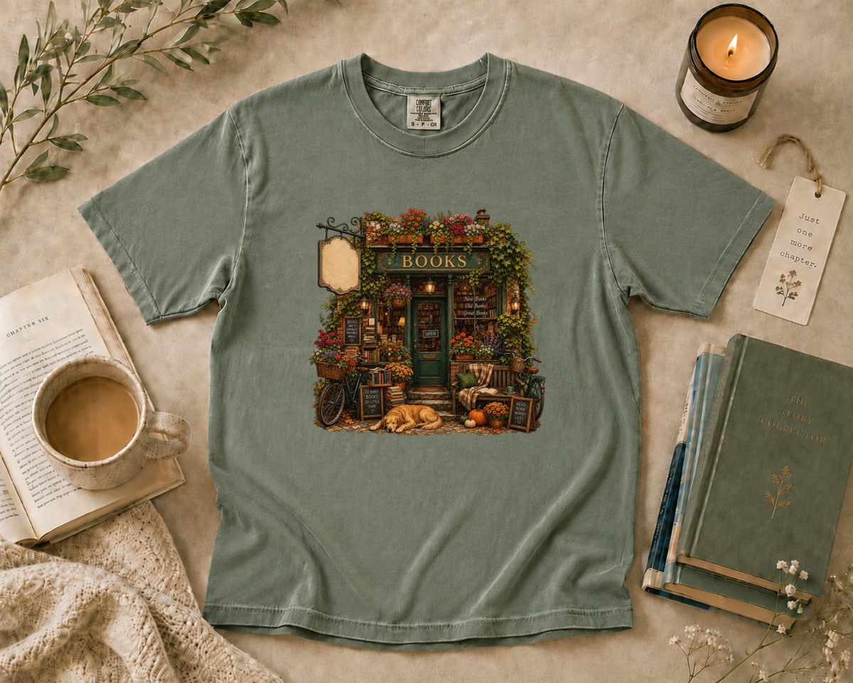 Bookstore Cottage T-Shirt