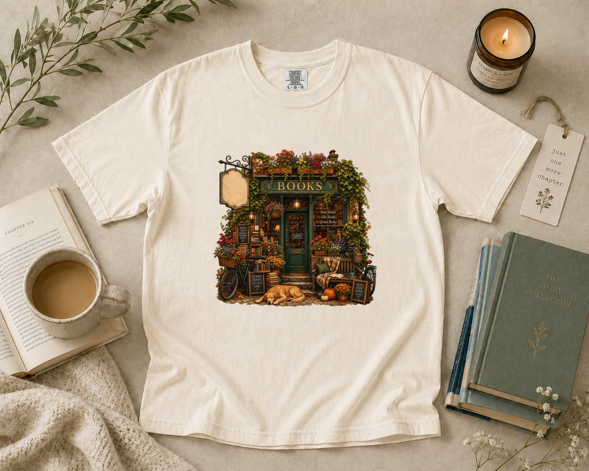 Bookstore Cottage T-Shirt