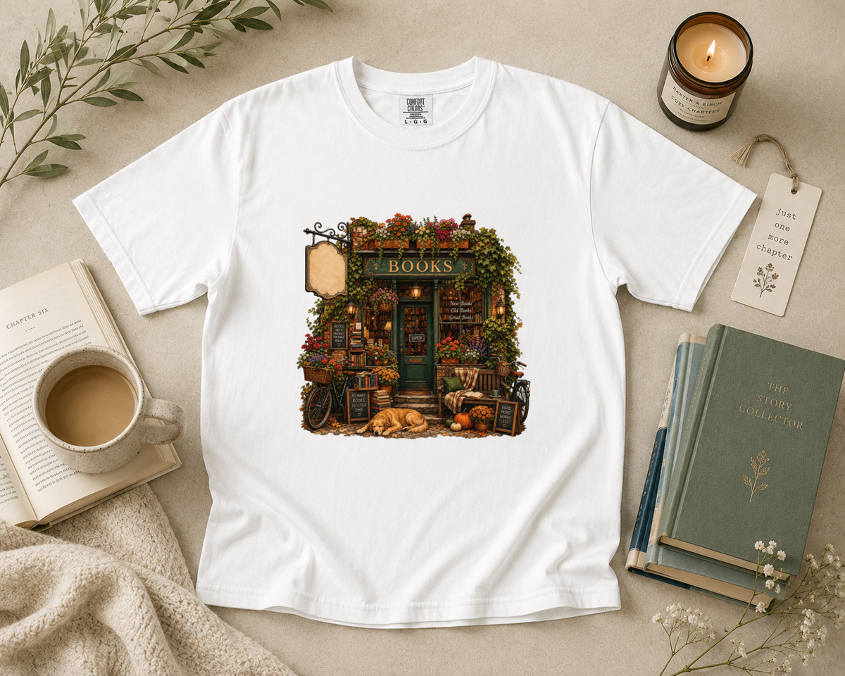 Bookstore Cottage T-Shirt