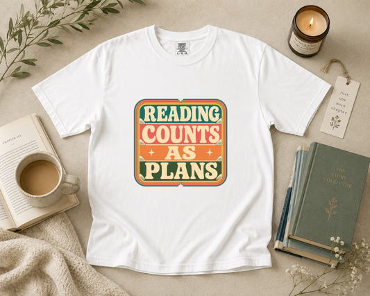 Reading Counts as Plans T-Shirt