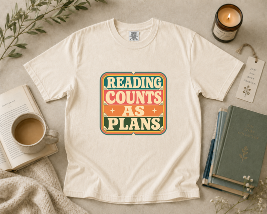 Reading Counts as Plans T-Shirt