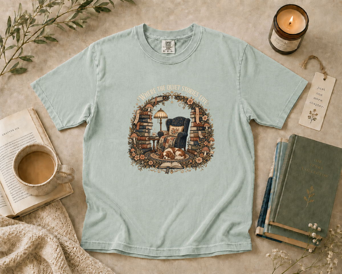 Where the Quiet Stories Live T-Shirt