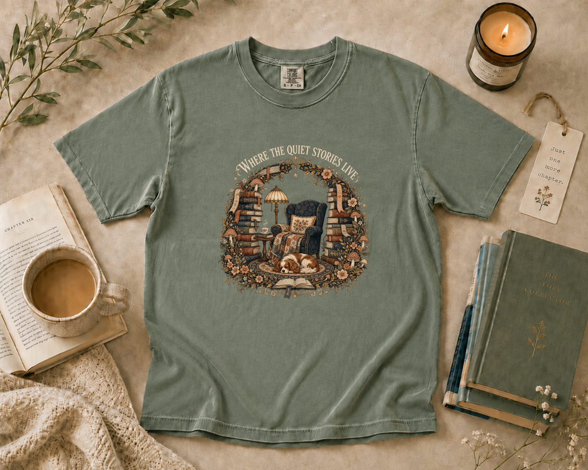 Where the Quiet Stories Live T-Shirt