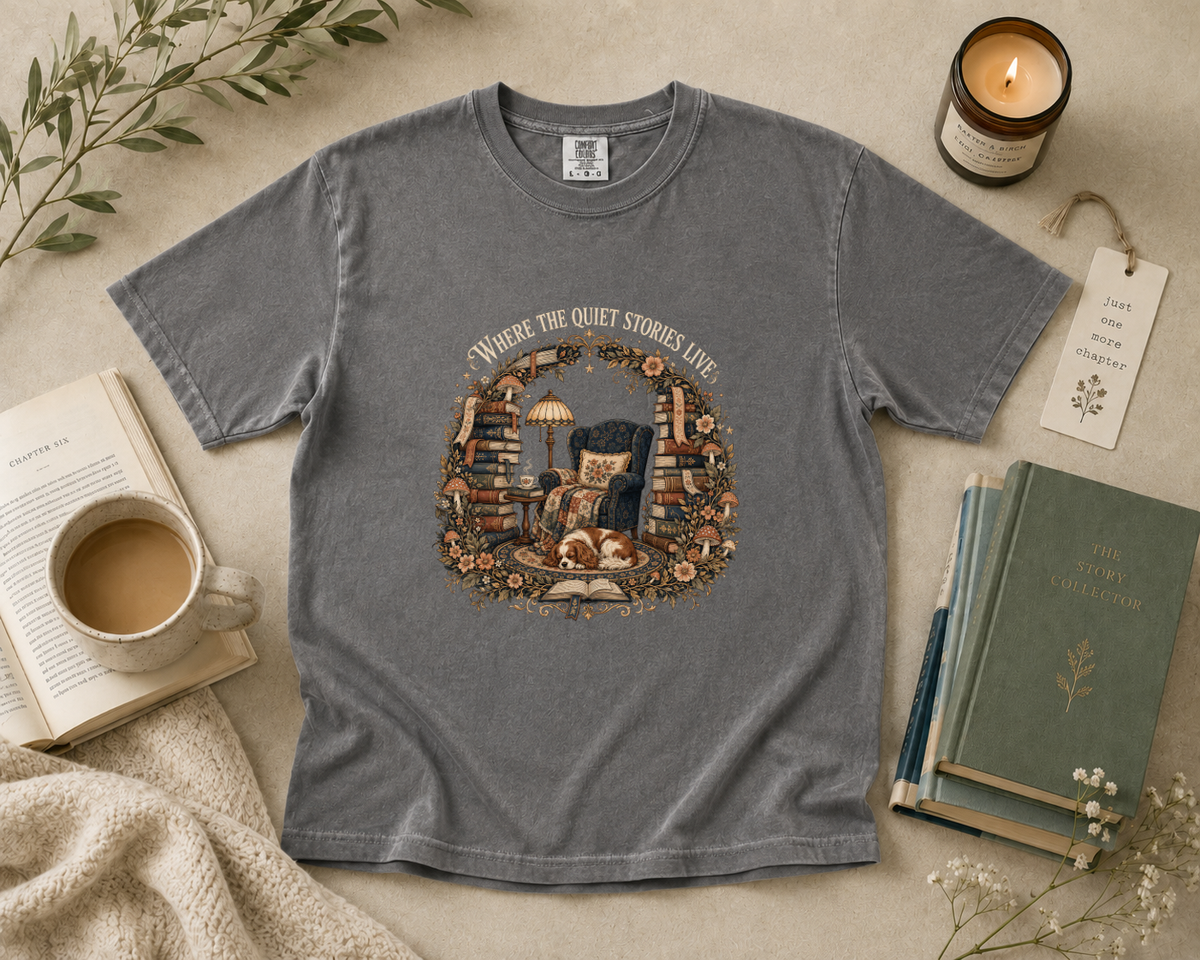 Where the Quiet Stories Live T-Shirt