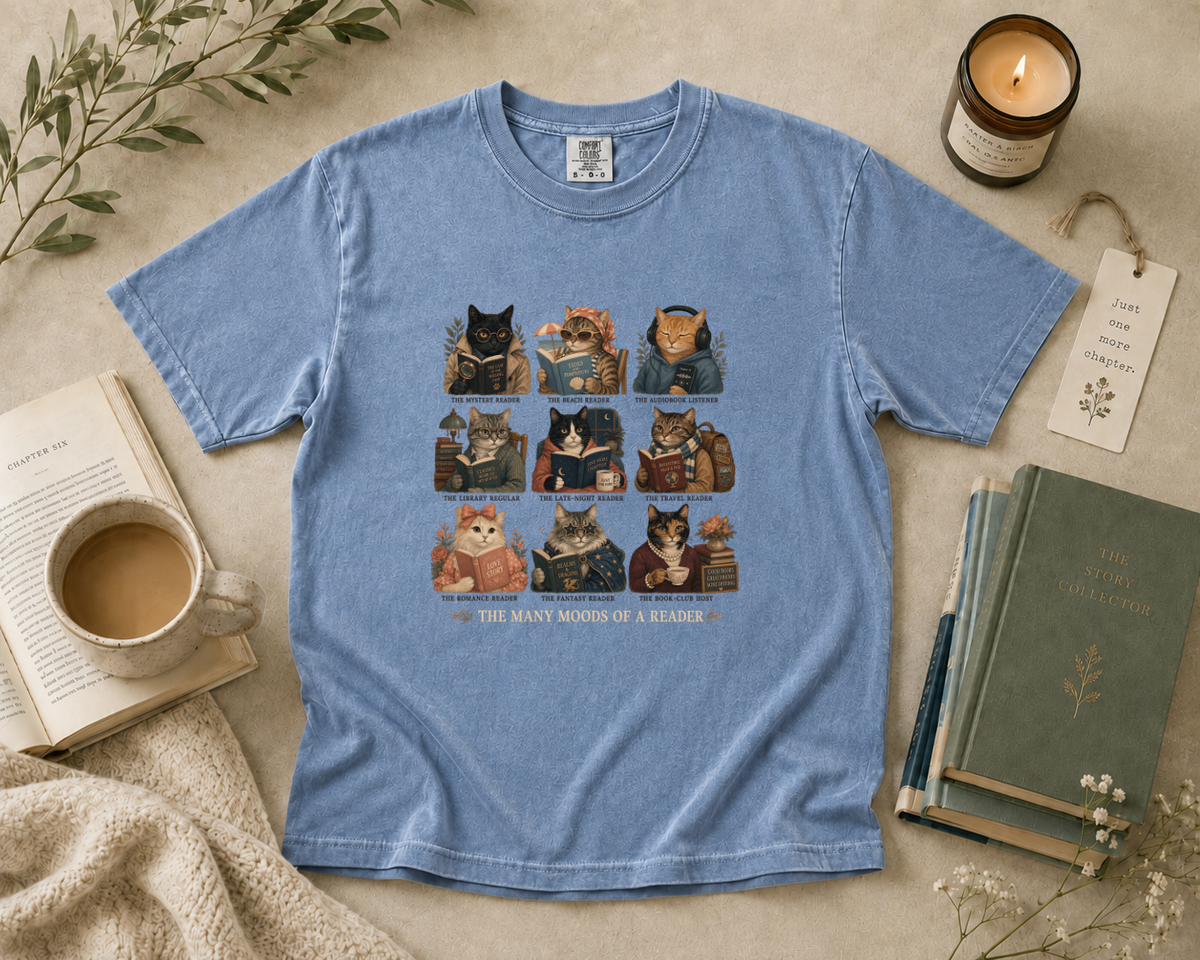The Many Moods of a Reader T-Shirt