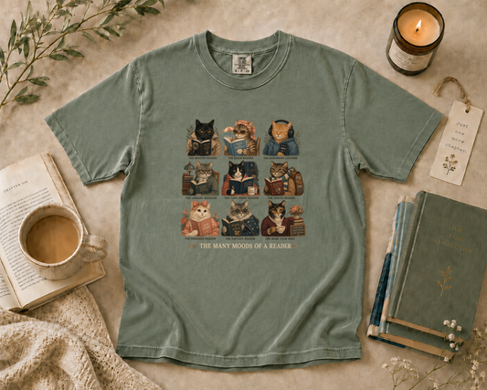 The Many Moods of a Reader T-Shirt