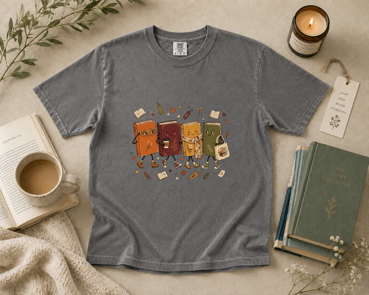 Cute Book Characters T-Shirt