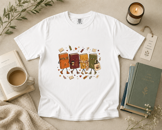 Cute Book Characters T-Shirt