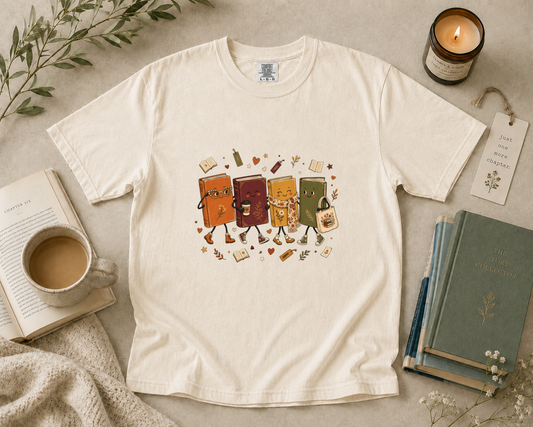Cute Book Characters T-Shirt