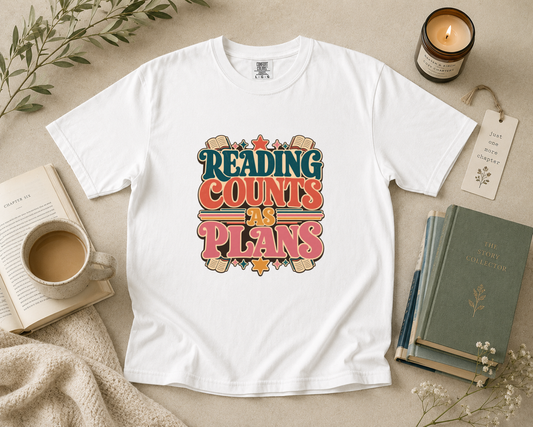 Reading Counts as Plans T-Shirt
