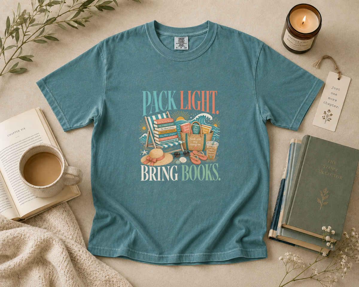 Pack Light Bring Books T-Shirt