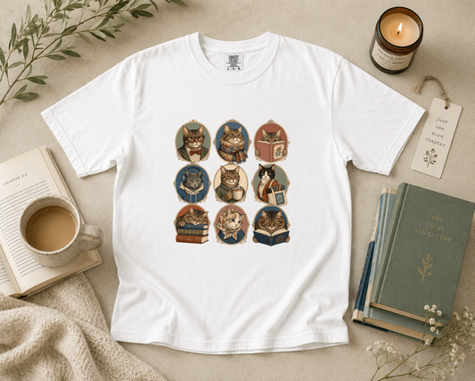 Reading Cats T-Shirt
