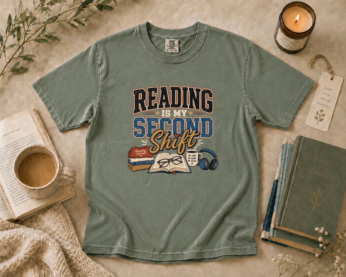 Reading Is My Second Shift T-Shirt