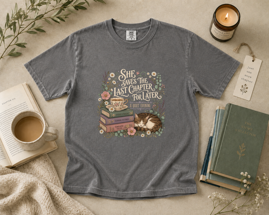 She Saves the Last Chapter for Later T-Shirt