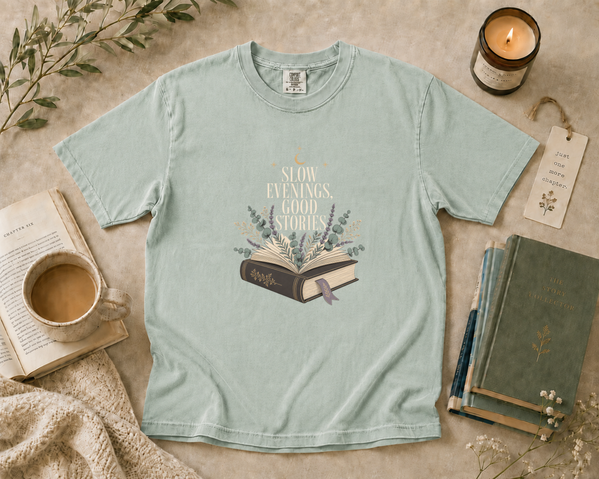 Slow Evenings Good Stories T-Shirt