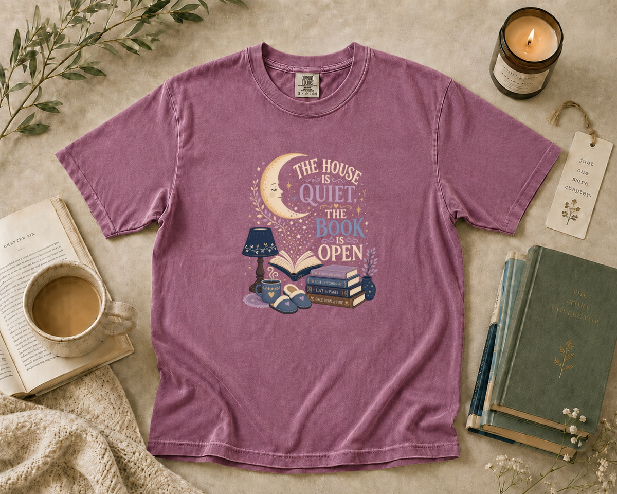 The House is Quiet, The Book is Open T-Shirt
