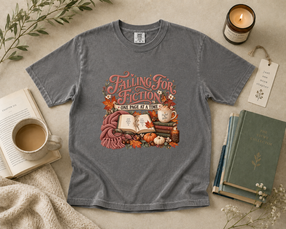 Falling for Fiction One Page at a Time T-Shirt