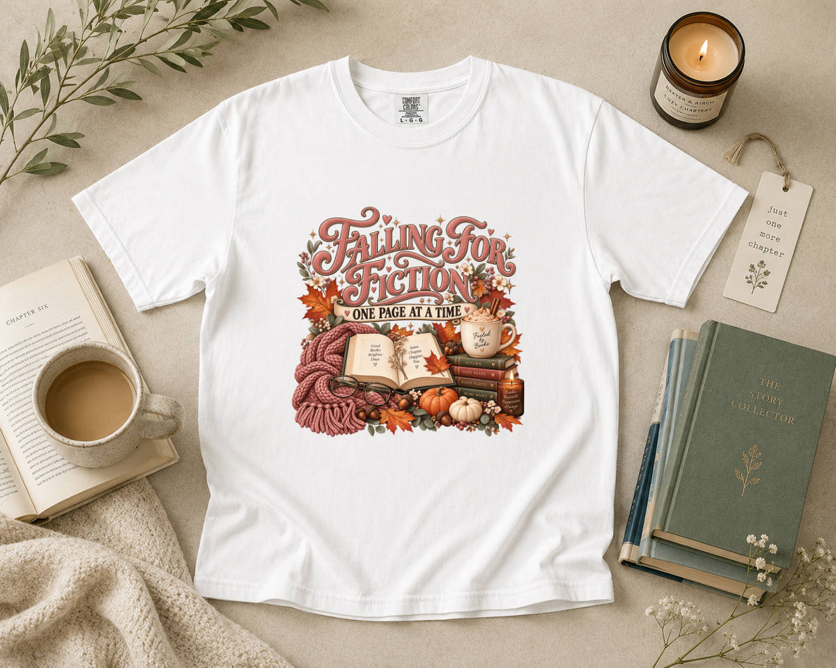 Falling for Fiction One Page at a Time T-Shirt