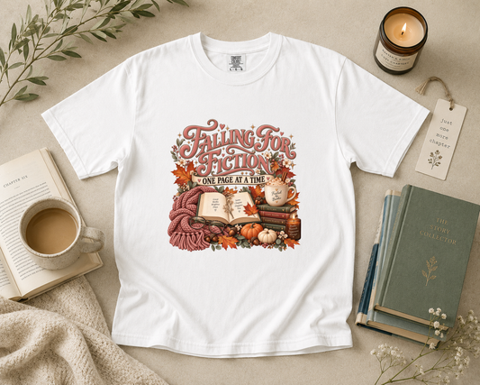 Falling for Fiction One Page at a Time T-Shirt