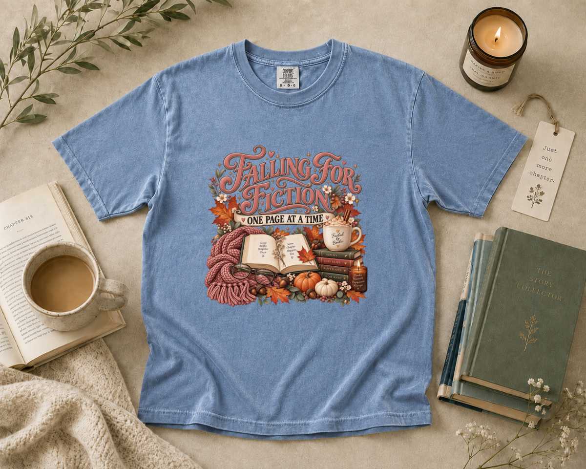 Falling for Fiction One Page at a Time T-Shirt
